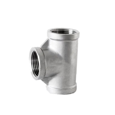 Tee inoxidable roscado